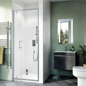 Kai 6 Pivot Shower Door with Side Panel - Shower by Crosswater