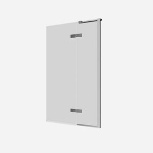 Optix 10 90° Hinged Bath Screen with Inline - Shower by Crosswater