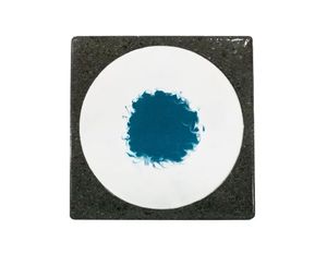 Piatto Design “Fusioni” in Pietra Lavica e Smalto (22×22 cm) - Furniture accessories by Cuore Lavico