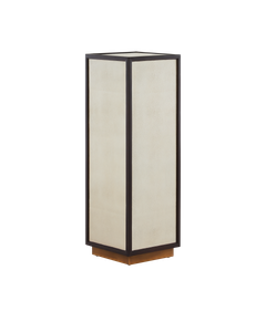 Evie Shagreen Pedestal - Cabinet by Currey and Company