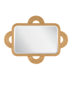 Santos Sea Sand Rectangular Mirror - Accessories by Currey and Company