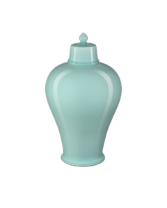 Celadon Medium Green Maiping Jar - Styling by Currey and Company