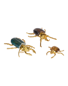 Brass Beetle Colony Set of 3 - Styling by Currey and Company