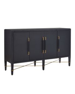 Verona Black Sideboard - Cabinet by Currey and Company