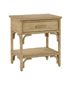 Olisa Rope Nightstand - Side table by Currey and Company