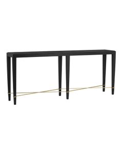 Verona Black Console Table - Console by Currey and Company