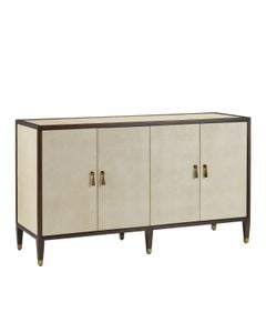 Evie Shagreen Credenza - Cabinet by Currey and Company
