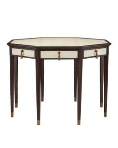 Evie Shagreen Entry Table - Table by Currey and Company