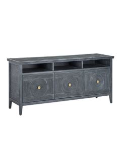 Santos Vintage Navy Rectangular Cabinet - Cabinet by Currey and Company