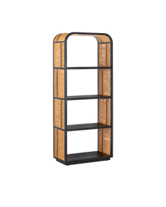 Anisa Black Etagere - Cabinet by Currey and Company