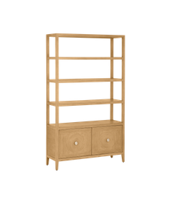 Santos Sea Sand Storage Etagere - Cabinet by Currey and Company