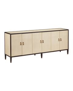 Evie Large Shagreen Credenza - Cabinet by Currey and Company