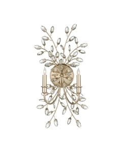 Forget-Me-Not Silver Wall Sconce - Wall lamp by Currey and Company
