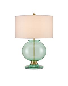 Jocasta Green Table Lamp - Table lamp by Currey and Company