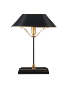Daphne Black Table Lamp - Table lamp by Currey and Company