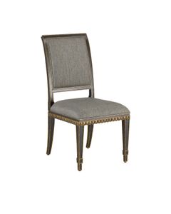 Ines Black Chair, Appeal Peppercorn - Chair by Currey and Company