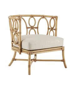 Tegal Natural Chair, Finn Natural - Armchair by Currey and Company