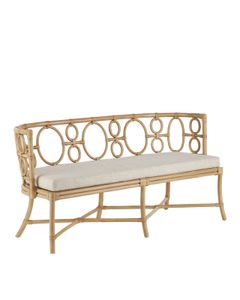 Tegal Natural Bench, Finn Natural - Bench by Currey and Company