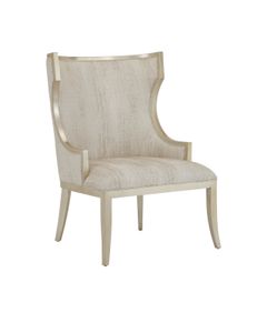 Garson Silver Armchair, Fresh Files Linen - Armchair by Currey and Company