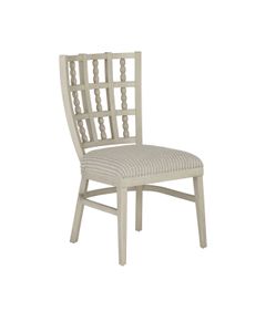 Norene Gray Chair, Demetria Parchment - Chair by Currey and Company