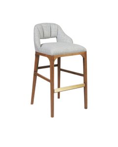 Inga Bar Stool, Greenlight Powder - Stool by Currey and Company