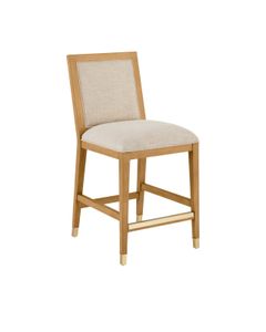 Santos Sea Sand Counter Stool, Liller Malt - Stool by Currey and Company
