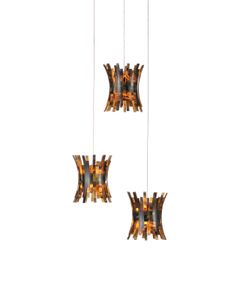 Alsop 3-Light Round Multi-Drop Pendant - Ceiling lamp by Currey and Company