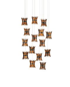 Alsop 15-Light Round Multi-Drop Pendant - Ceiling lamp by Currey and Company