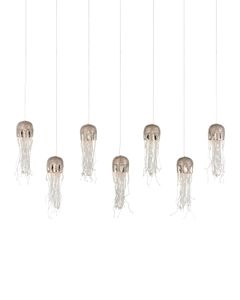 Medusa 7-Light Linear Multi-Drop Pendant - Ceiling lamp by Currey and Company