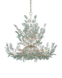 Baobab Large Silver Chandelier - Ceiling lamp by Currey and Company