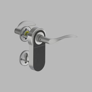 Lever handle AJ97, small f/ SimonsVoss electronic lock, DIN - Door by d line