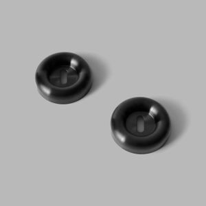 Fat escutcheon w/ key hole - PVD black - Door by d line