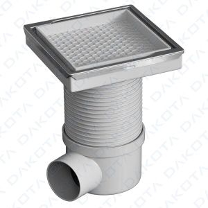 Linear Drain Tile Insert with Recessed Cover and Frame - Sanitary accessories by Dakota