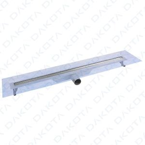 Linear Shower Drain with Stainless Steel Grate - Dakua+ Slim - Sanitary accessories by Dakota