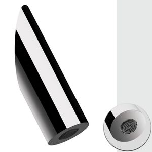 Inclined wall-mounted shower head, diameter Ø 5 cm, with rain anti- limescale aerator, stainless steel mirror polished. - Tap by Daniel Rubinetterie
