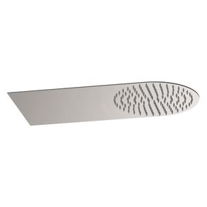 Ultra slim stainless steel mirror polished wall shower head. - Tap by Daniel Rubinetterie