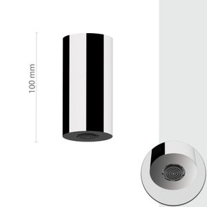 Ceiling shower head, diameter 5cm x 10cm, rain jet aerator, mirror polished stainless steel. - Tap by Daniel Rubinetterie