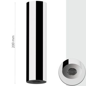 Ceiling shower head, diameter 5cm x 20cm, rain jet aerator, mirror polished stainless steel. - Tap by Daniel Rubinetterie