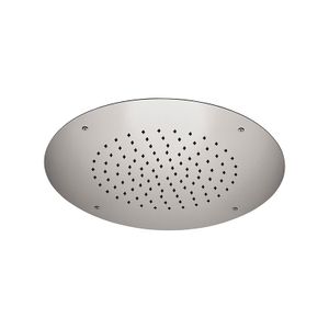 Ceiling stainless steel mirror polished shower head with antilimestone system Ø40 cm, with rain jet. - Tap by Daniel Rubinetterie