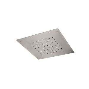 Ceiling stainless steel mirror polished shower head with antilimestone system, 30x30 cm, with rain jet. - Tap by Daniel Rubinetterie