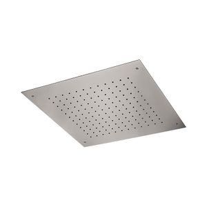 Ceiling stainless steel mirror polished shower head with antilimestone system, 50x50 cm, with rain jet. - Tap by Daniel Rubinetterie