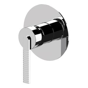 Built-in shower mixer on round ultraslim plate (COMPLETE item). - Tap by Daniel Rubinetterie