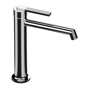 Single-lever basin mixer, model medium height without pop-waste and without body hole. - Tap by Daniel Rubinetterie