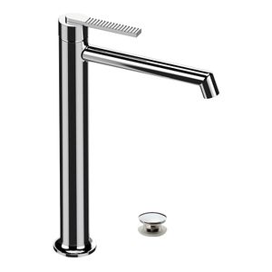High Washbasin mixer, click-clack waste with overflow included. - Tap by Daniel Rubinetterie