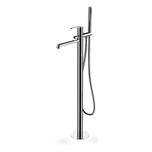 Free standing floor mounting bath mixer with diverter and shower kit. - Tap by Daniel Rubinetterie
