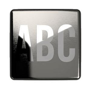 YX97 - YOU&ME
Brushed nickel base, writing/decoration in polished nickel.
Please note that finishing colours may slightly vary depending on lighting sources and your monitor settings. - Tap by Daniel Rubinetterie