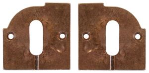 Pair Keyhole escutcheon MG9008 - Bronze Naturel (LB) - Door by Dauby