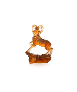 Chèvre Horoscope ambre gris 288ex - Furniture accessories by Daum