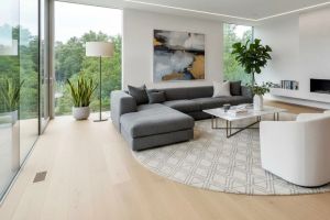 Varnished XL Sand Selection engineered oak flooring - Wood flooring by Décoplus Parquets