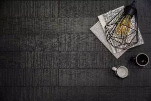 Sawn Intense Black Selection engineered oak flooring - Wood flooring by Décoplus Parquets